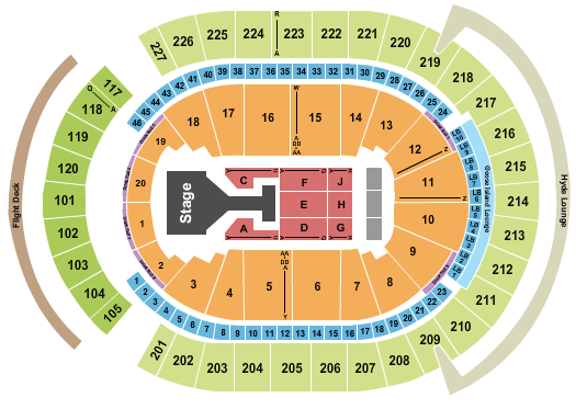 T-Mobile Arena K-Pop Concerts Seating Chart